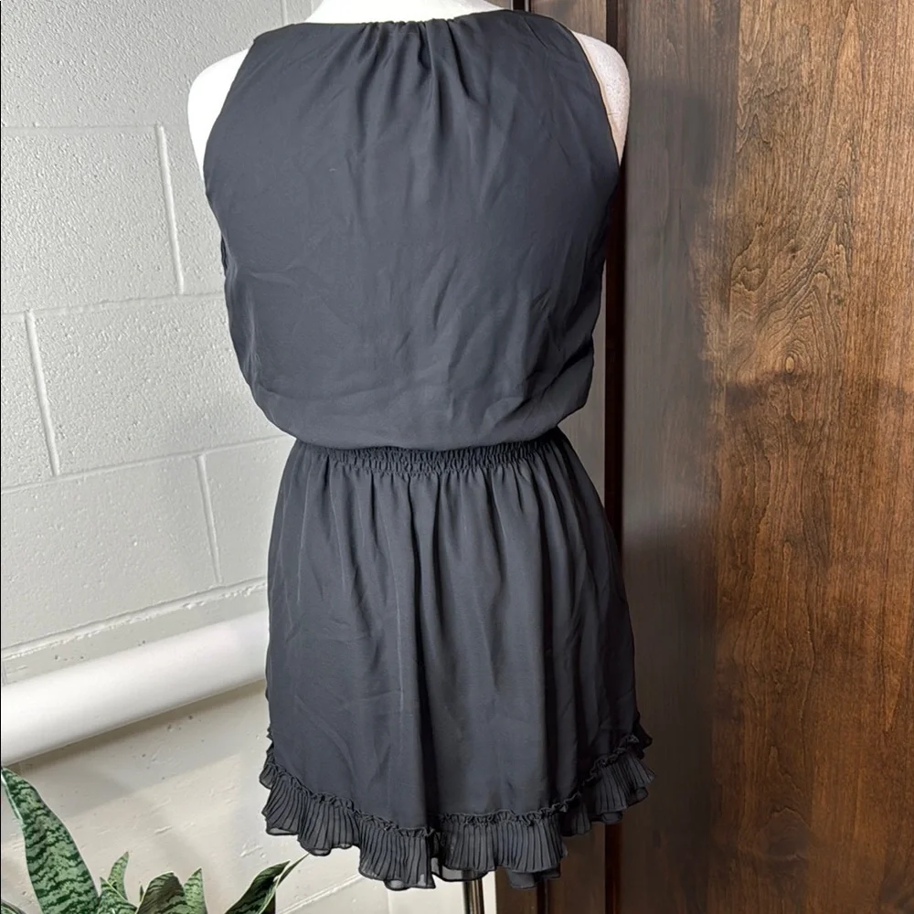 Disney D Signed Girls Black Dress with Ruffle Detail Size L Girls